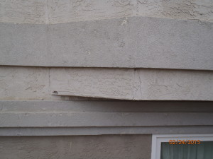 Before-Stucco Hail Damage Repair