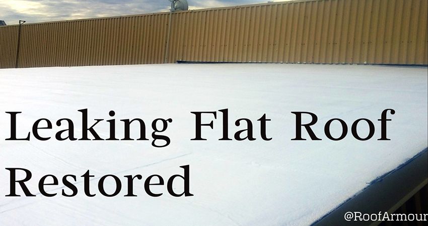 Leaking flat roof restored - Roof Armour
